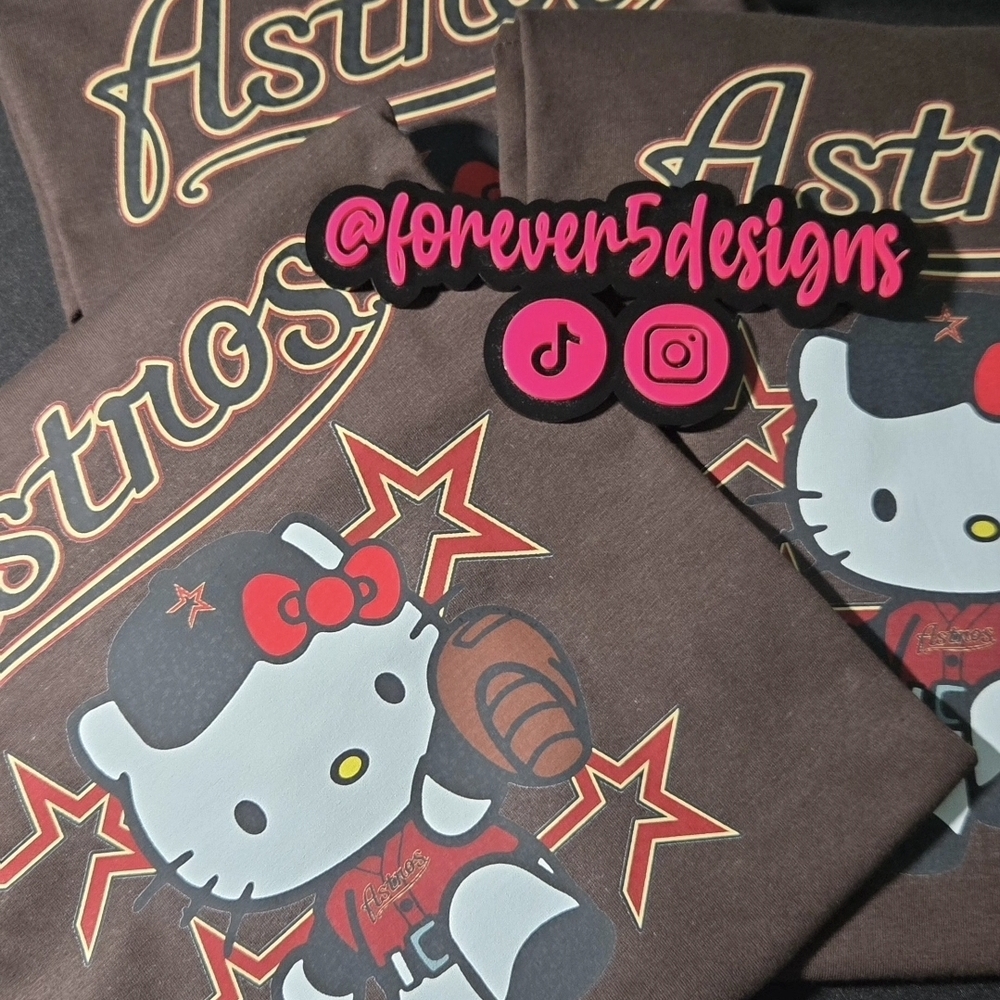 Hello Kitty Astros Brown T-Shirt